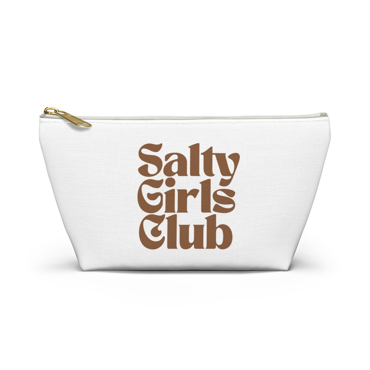 Salty Girls Club Accessory Pouch — Retro Cosmetic Bag for Beach Lovers
