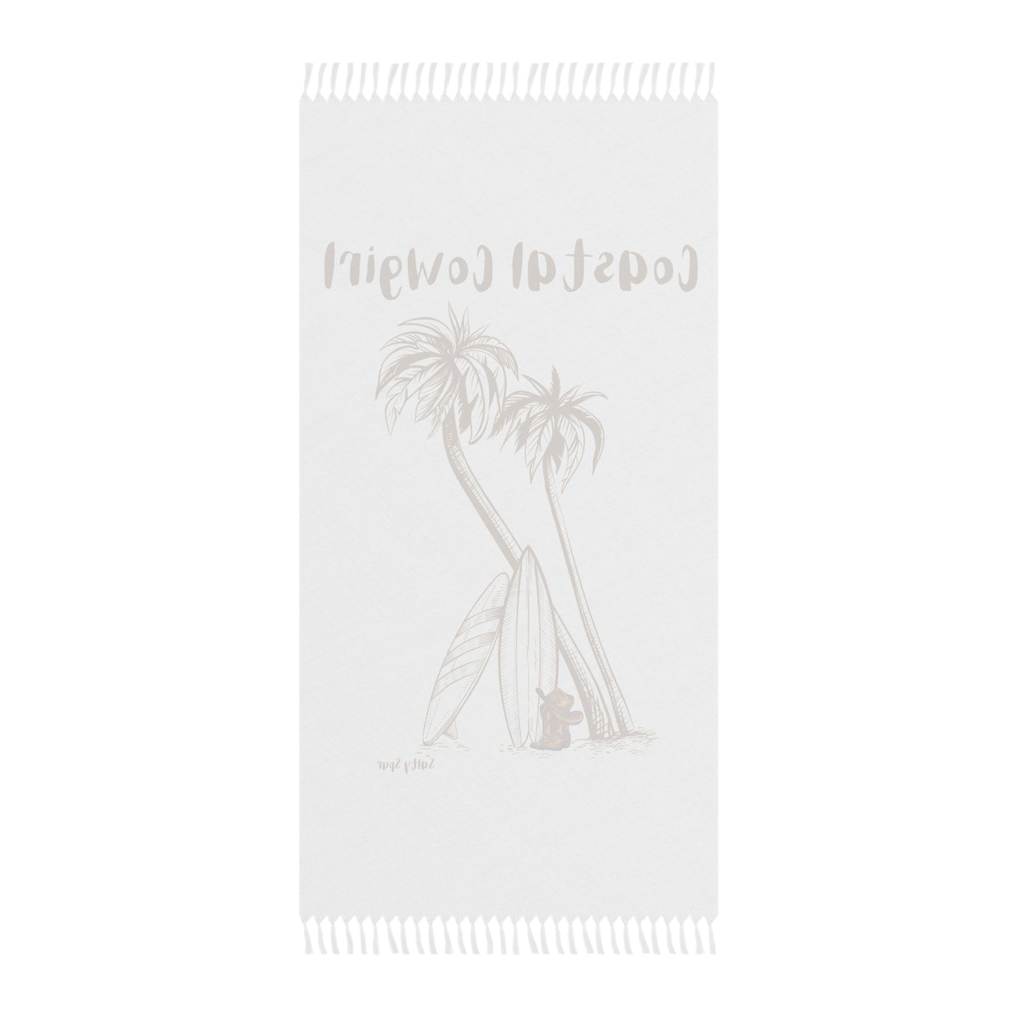Coastal Cowgirl Beach Towel – Fringe | Oversized 38" × 81"