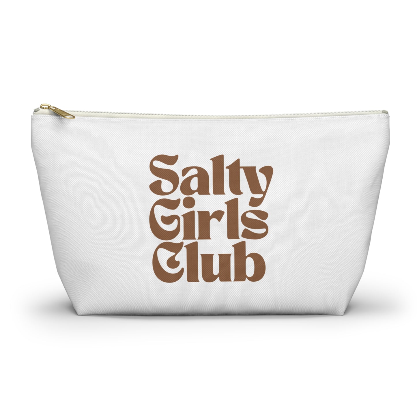 Salty Girls Club Accessory Pouch — Retro Cosmetic Bag for Beach Lovers