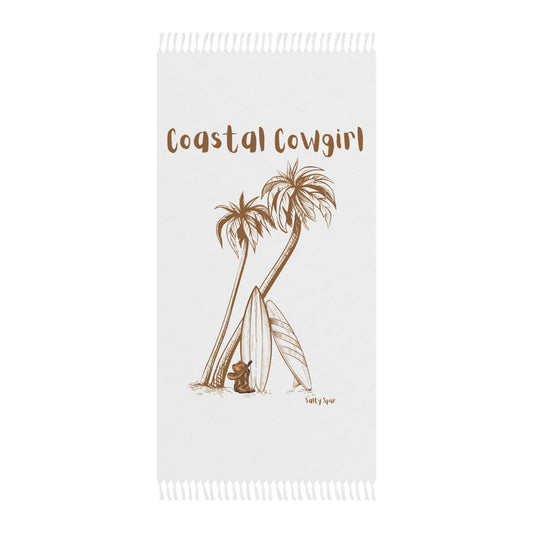 Coastal Cowgirl Beach Towel – Fringe | Oversized 38" × 81"