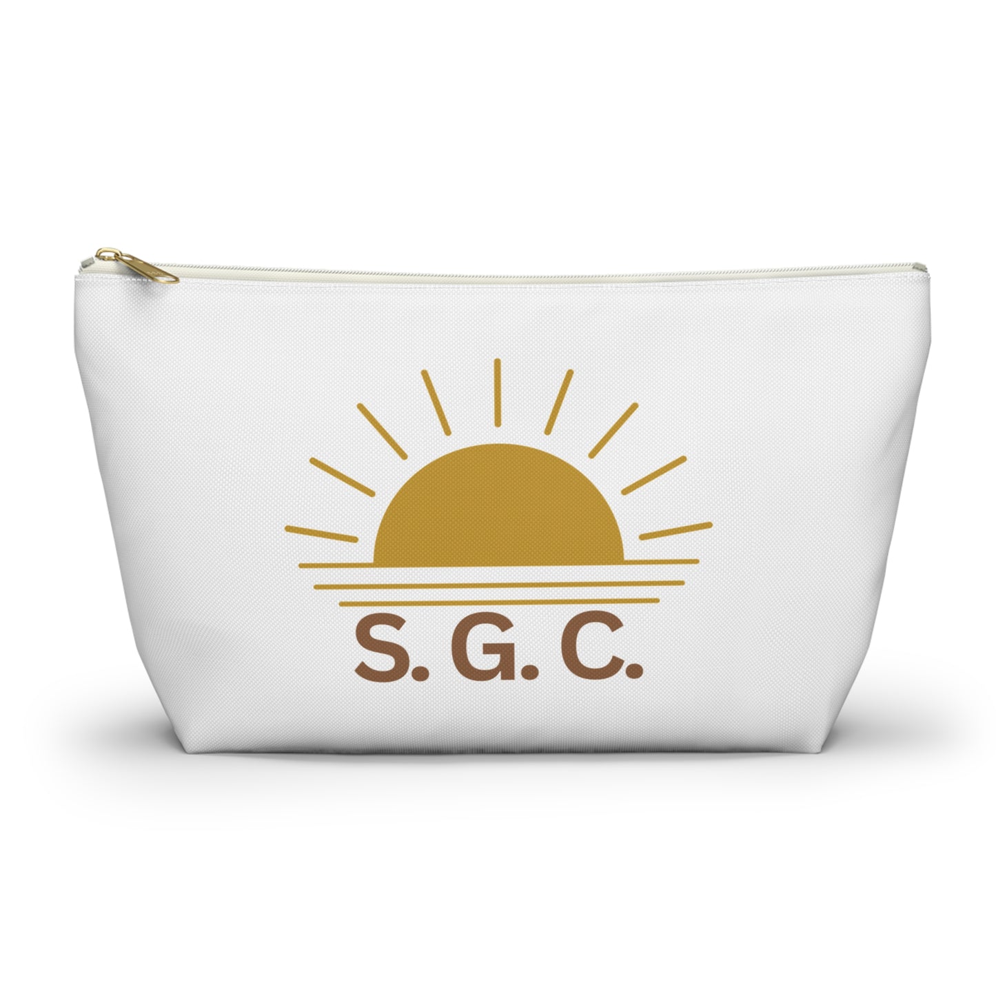 Salty Girls Club Sunrise Monogram Pouch — S.G.C. T-Bottom Cosmetic Bag