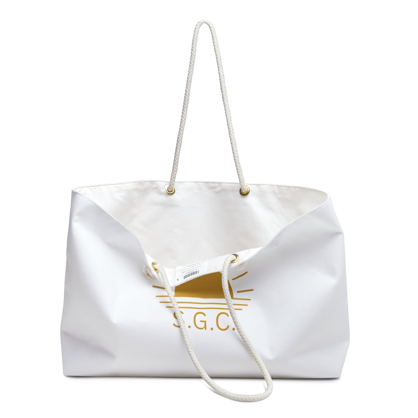 Salty Girls Club Weekender Bag — Coastal Tote with Sun Logo