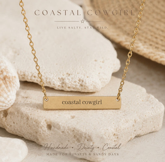 Coastal Cowgirl Bar Necklace