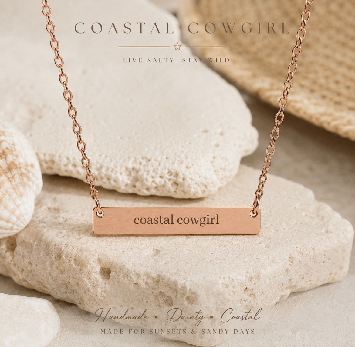 Coastal Cowgirl Bar Necklace