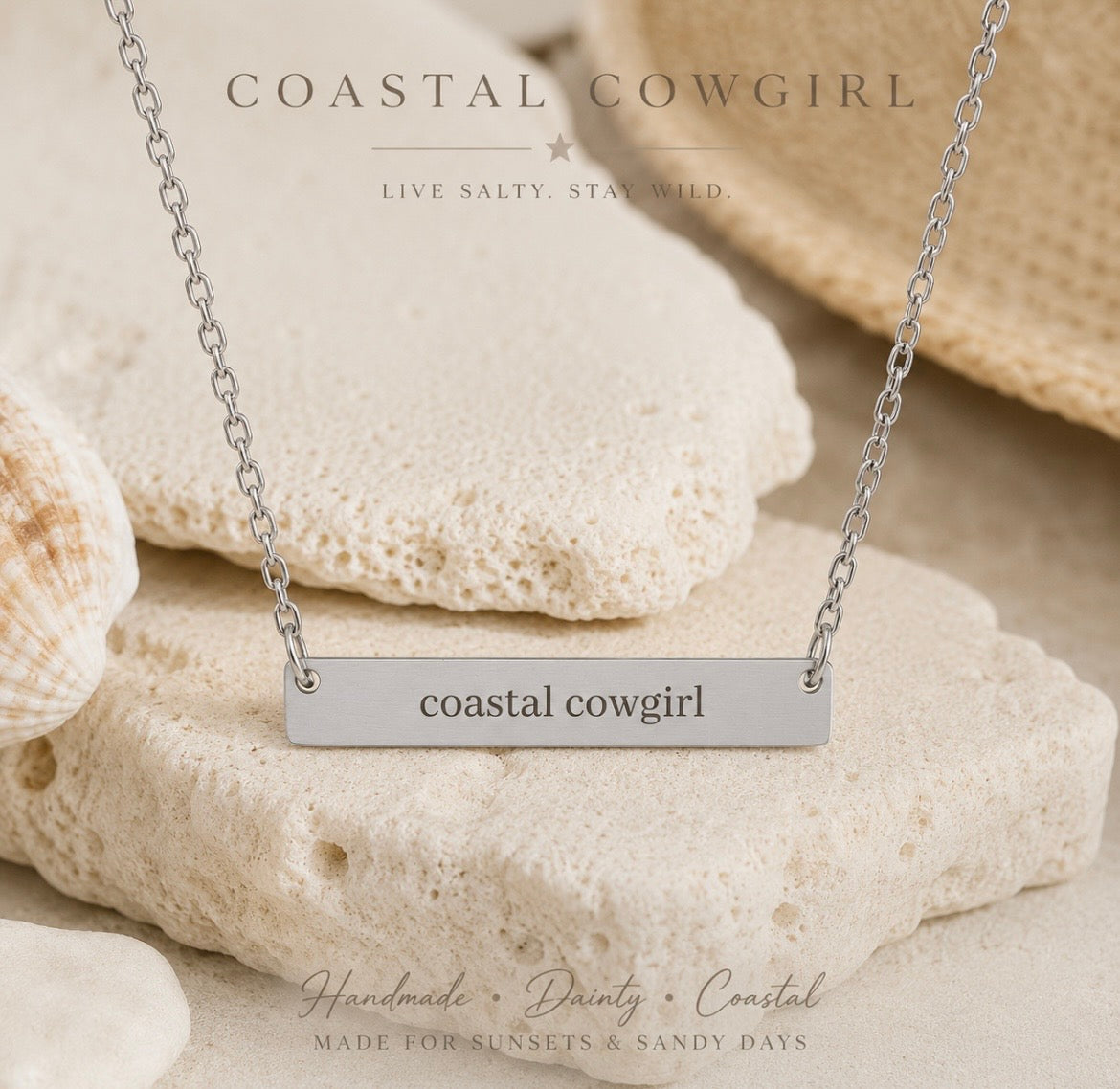 Coastal Cowgirl Bar Necklace