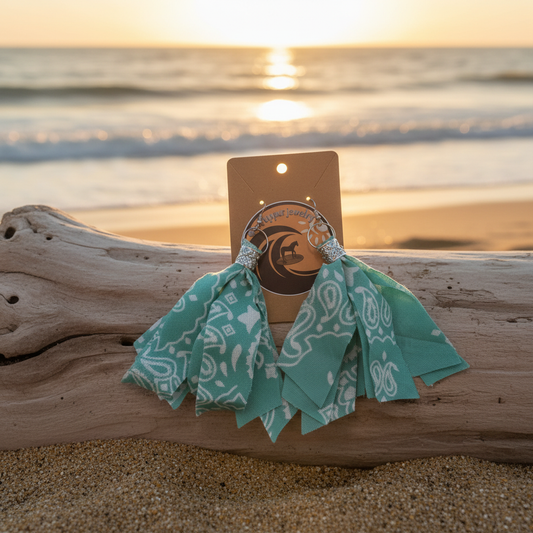 Bandana Earrings - Coastal Editorial
